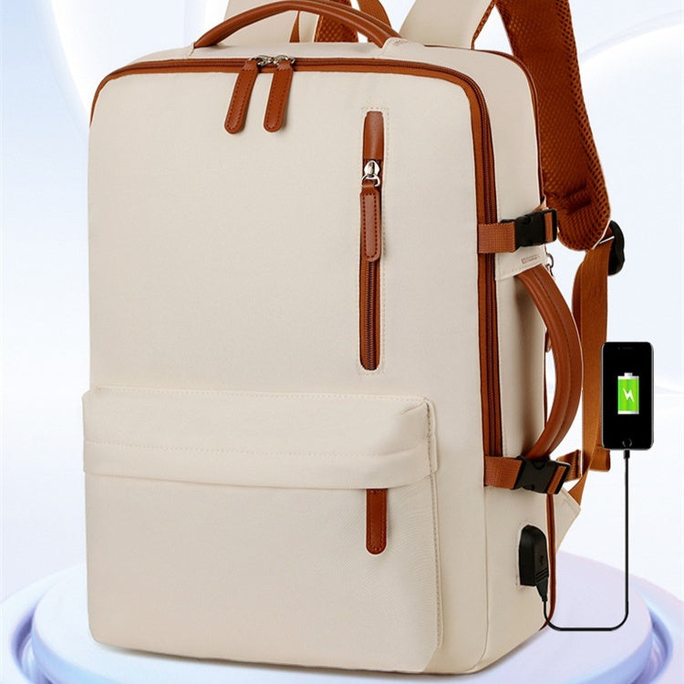 Business Travel Laptop Bag With Dual-Shoulder USB Charging Port