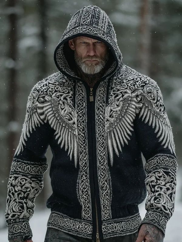 Christmas 3D Digital-Print Casual Zip-Up Hoodie