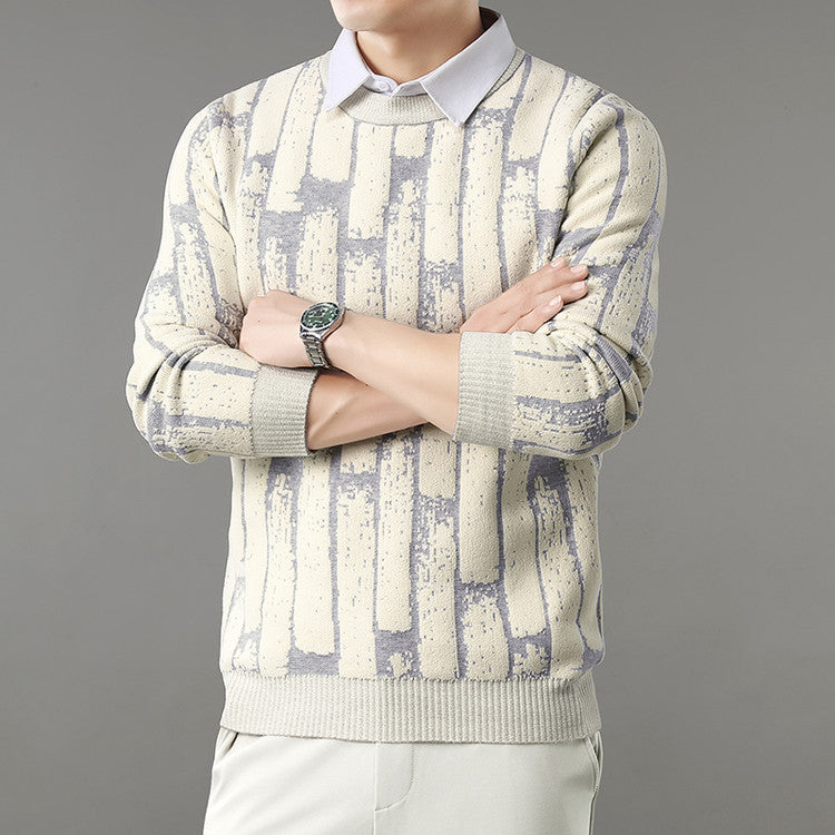 Youthful Trendy Mens Knitted Base Layer Top