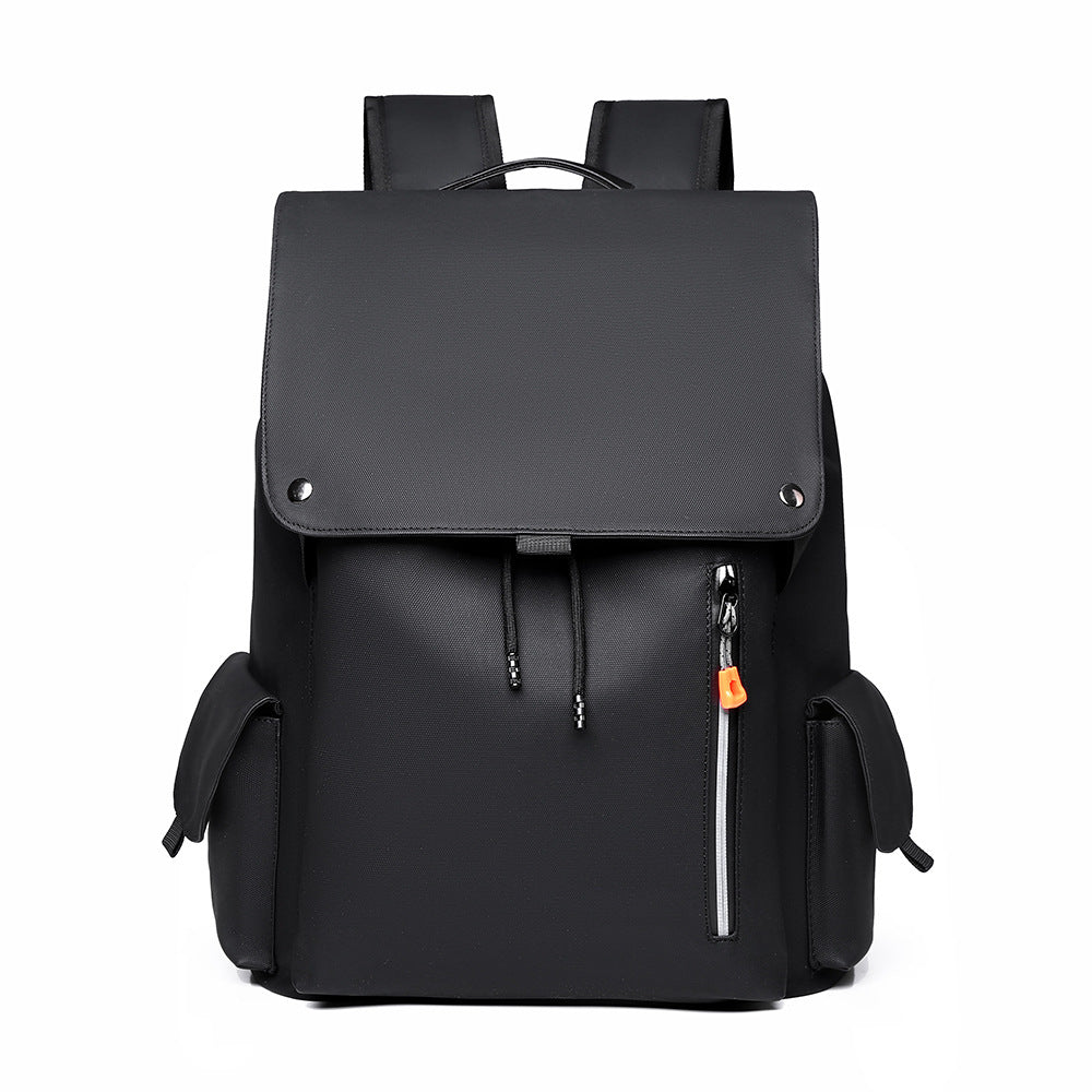 Men's Large Capacity Laminated Leather Fashionable Backpack