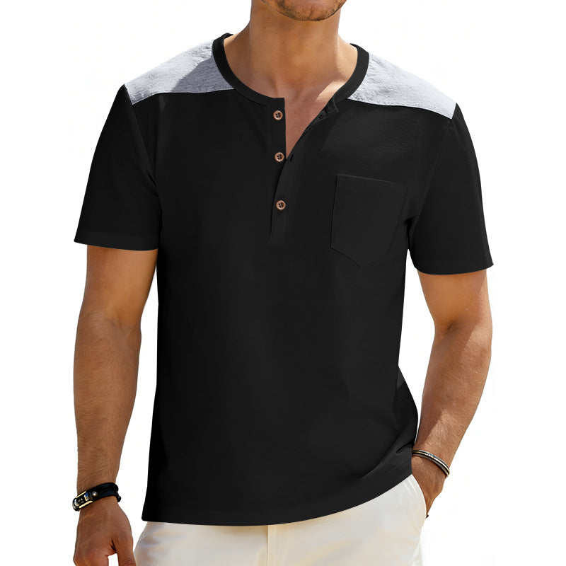 Mens Loose-fitting Breathable Short-sleeve T-shirt