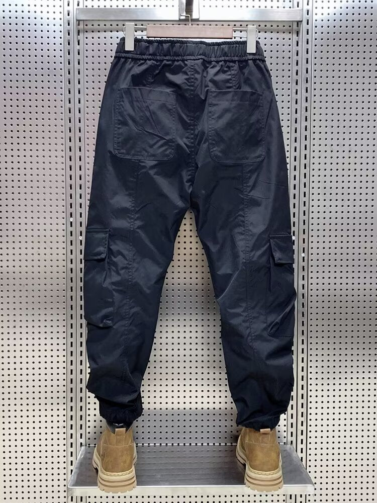 Wear-resistant Men's Multi-pocket Versatile Polyester Overalls