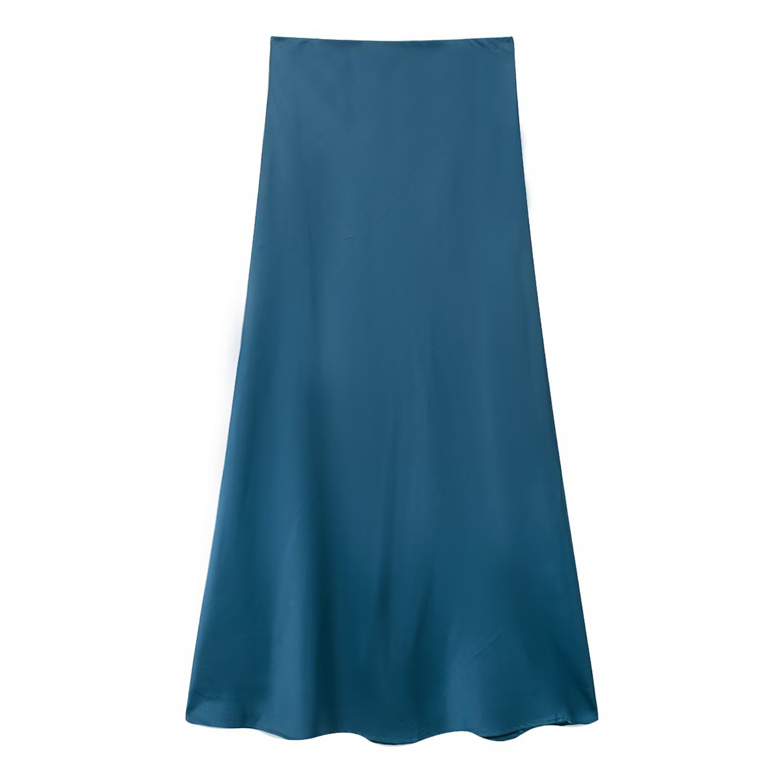 Womens Multicolor Satin-Feel High-Waisted Skirt