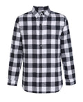Teenage Men's Checked Long-sleeved Casual Shirt