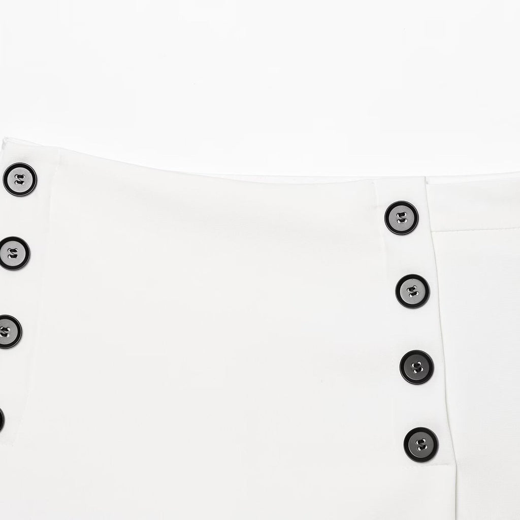 Womens Stylish Casual Versatile High-waisted Skirt Pants