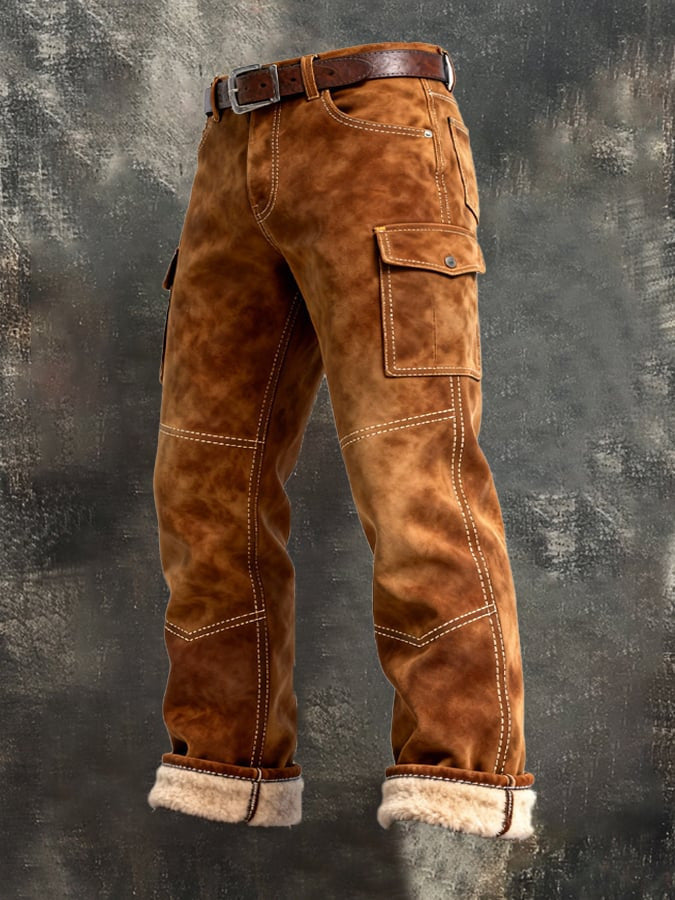 Punk Men's Vintage Work Pants