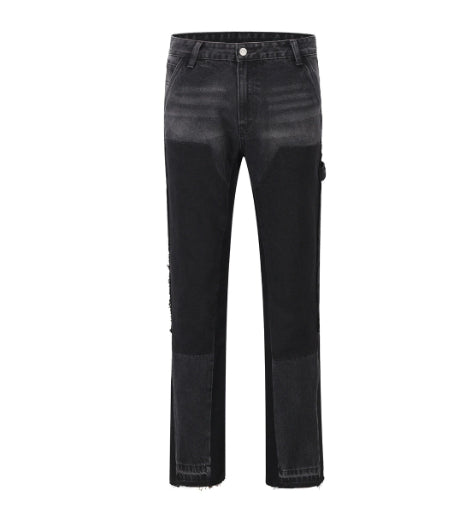 Men's Straight-leg Denim Pants Street Style
