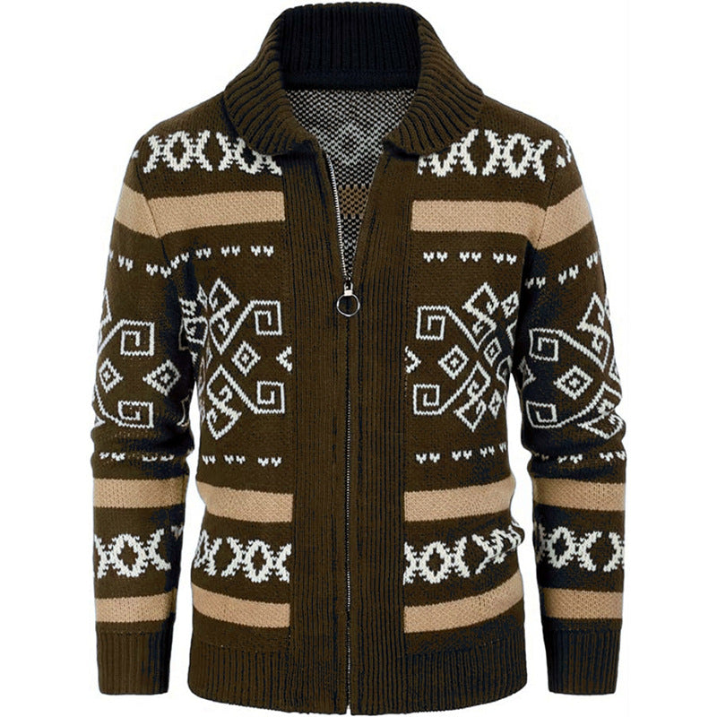 Slim-fit High-quality Men's Knit Cardigan