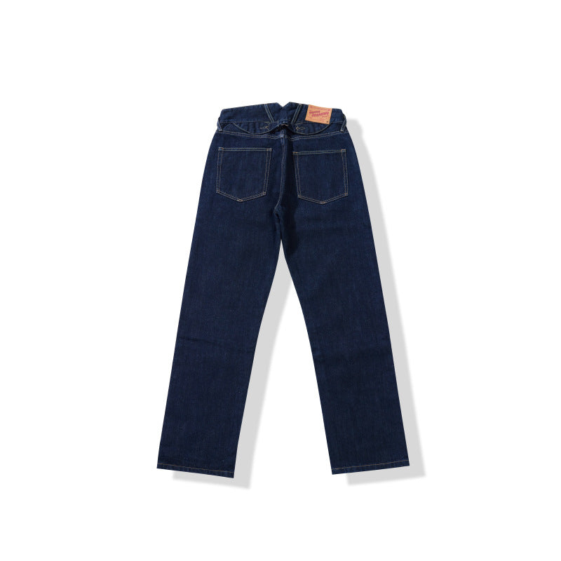 Pound Thick Primary Red Ear Straight Jeans