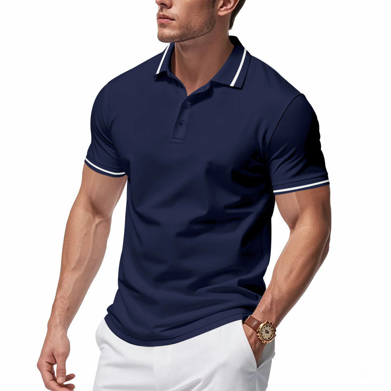 Quick-drying, Lapel-collar, Short-sleeve Marathon Promotional Shirt