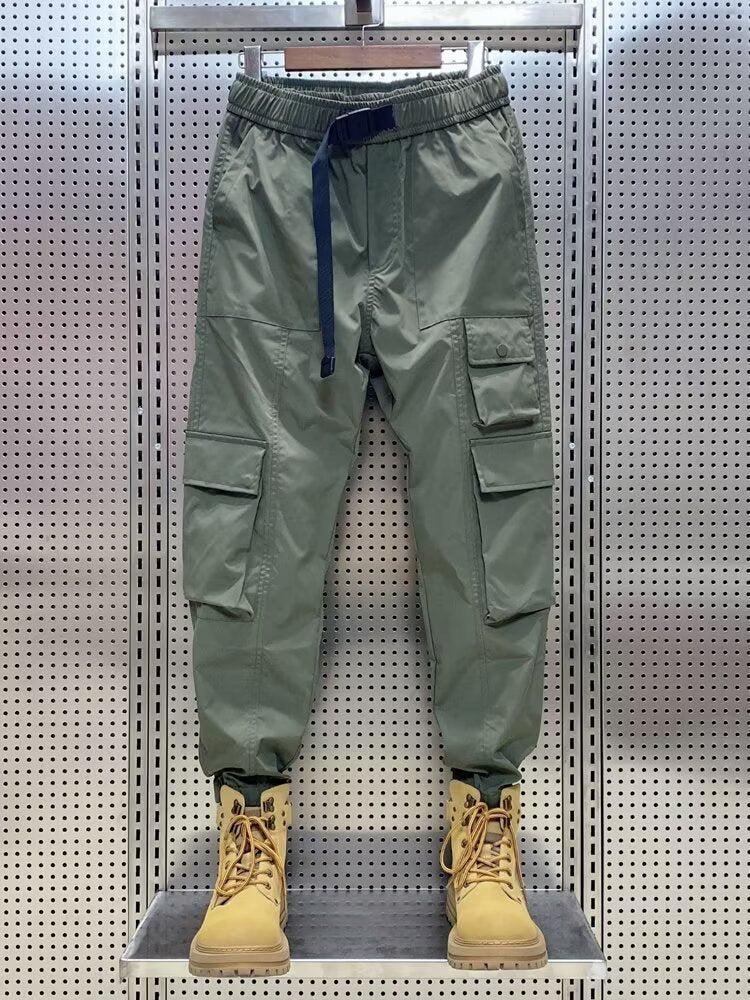 Wear-resistant Men's Multi-pocket Versatile Polyester Overalls