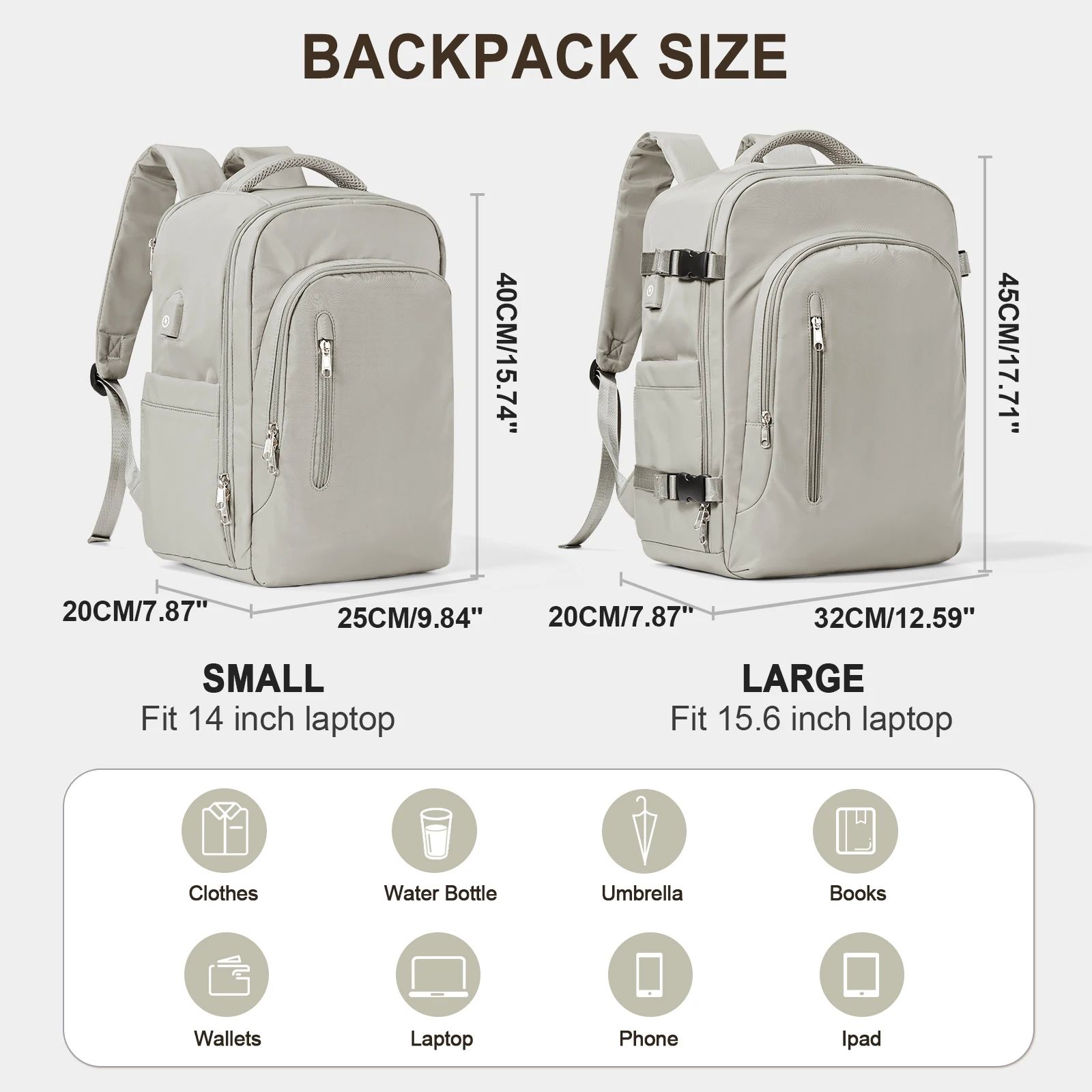 Laptop Bag Travel Backpack For Women Large Capacity Easyjet