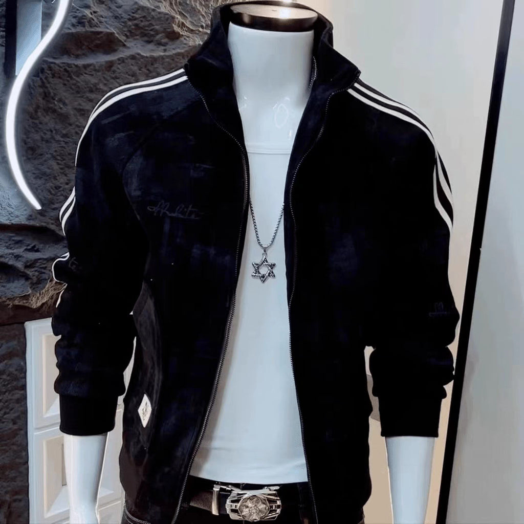 Men's High-end Fashionable Patterned Casual Long-sleeve Jacket