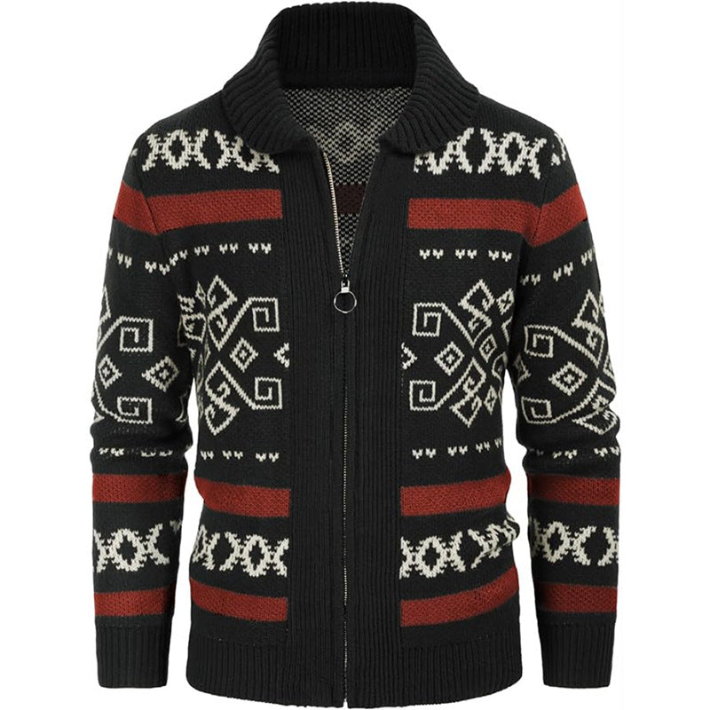 Slim-fit High-quality Men's Knit Cardigan