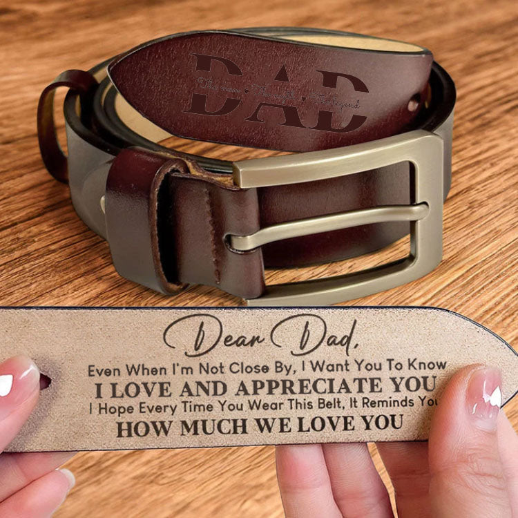 Belt For Dad - Brown - Red UrbanHunterr