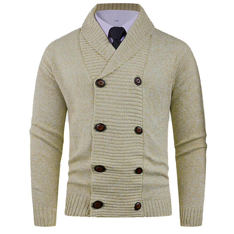 Stylish Casual Double-breasted Cardigan For Young People