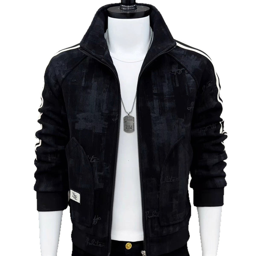 Men's High-end Fashionable Patterned Casual Long-sleeve Jacket