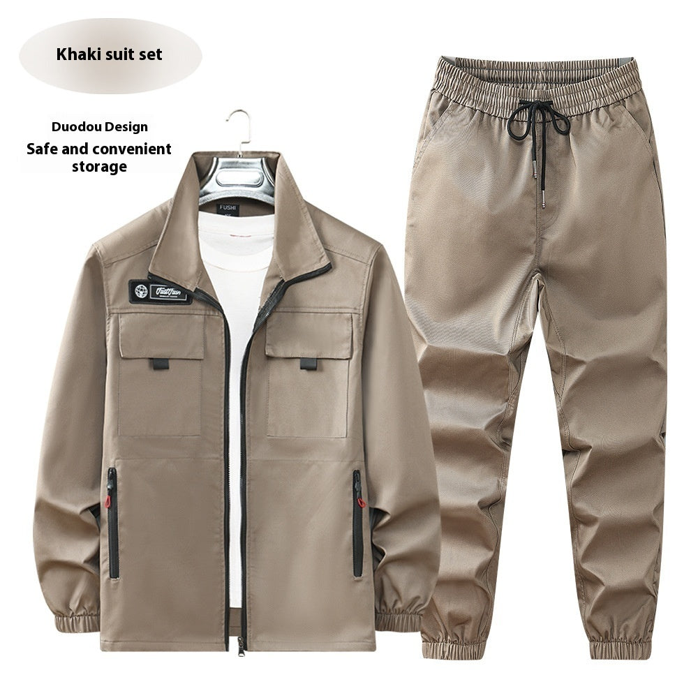 Workwear Men's Elastic Outdoor Leisure Suit Workwear Wear-resistant