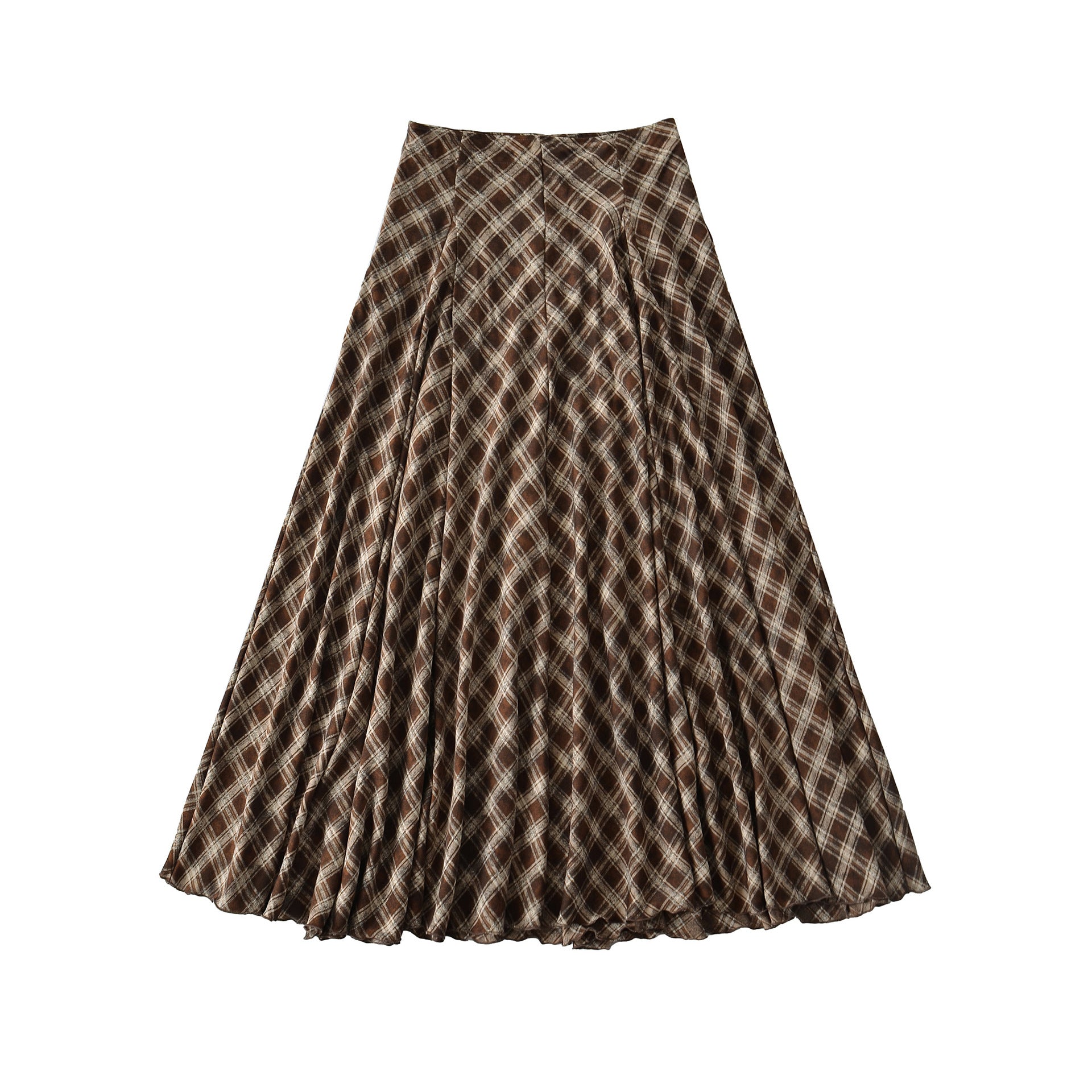 Retro Versatile Plaid Skirt For Women
