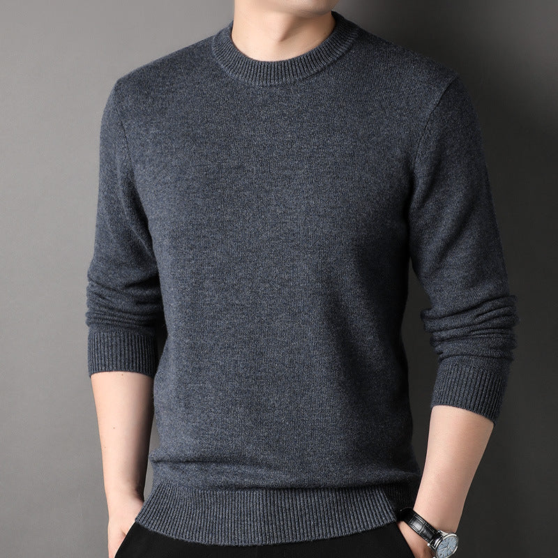Mens Half-Neck Sweater Chunky-Knit Puyuan Knitwear