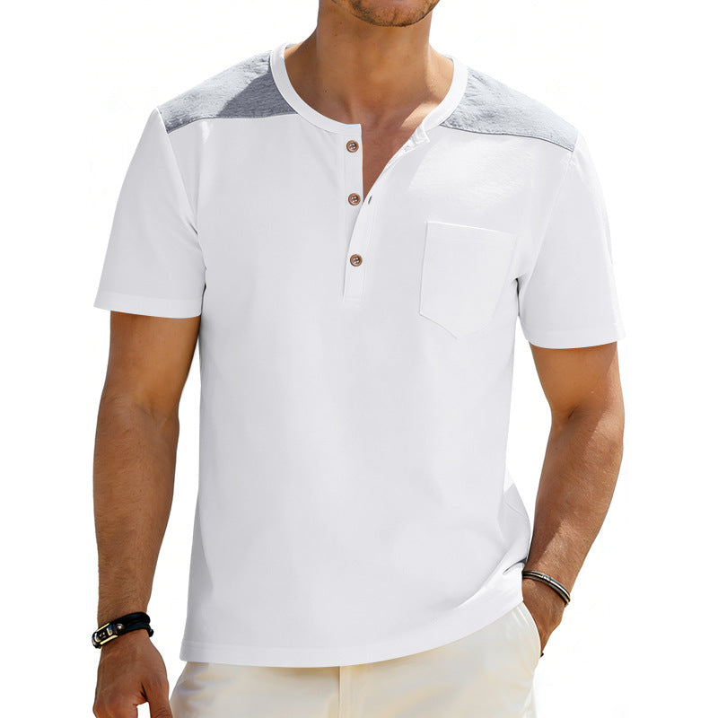 Mens Loose-fitting Breathable Short-sleeve T-shirt