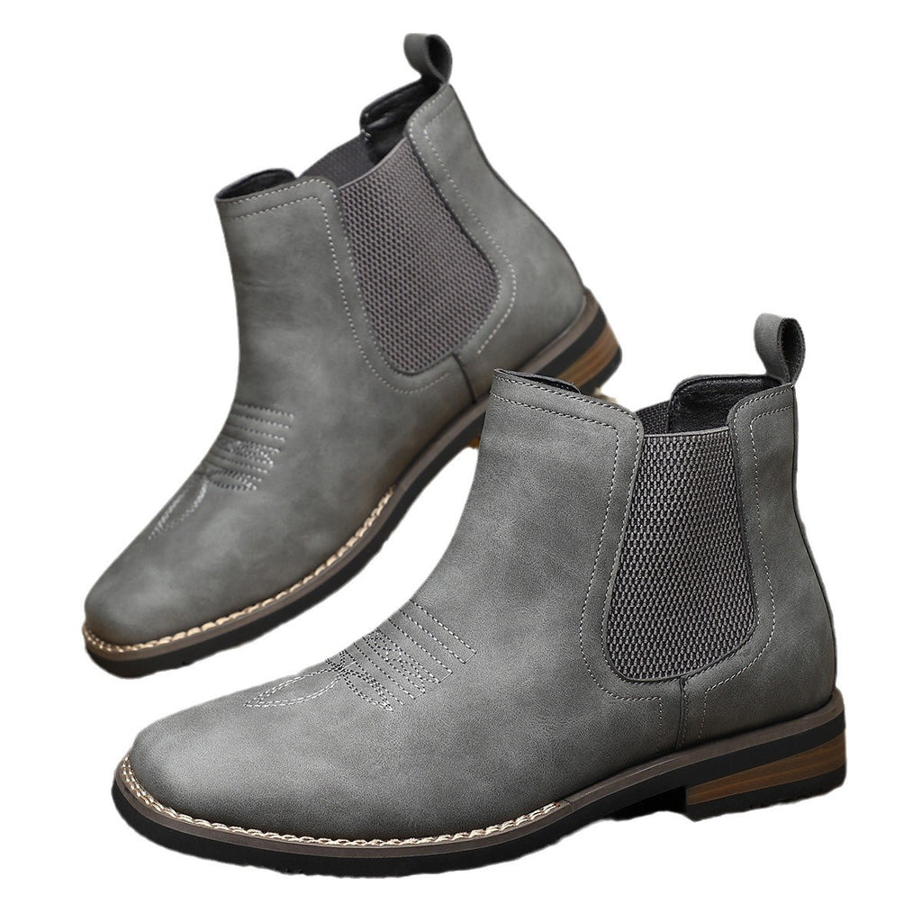 Men's Autumn And Winter Casual British Style Mid-calf Martin Boots