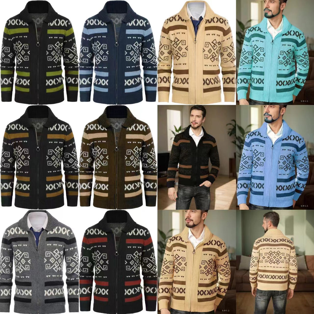 Slim-fit High-quality Men's Knit Cardigan