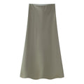 Womens Multicolor Satin-Feel High-Waisted Skirt