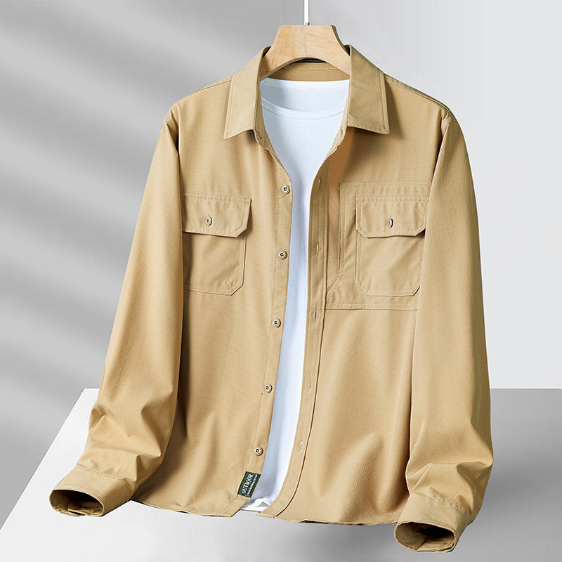 Men's Casual Loose Long Sleeve Shirt