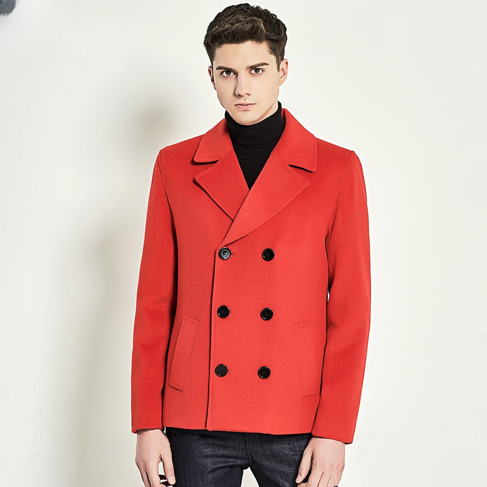 Fashionable And Casual Black Men's Trendy Coat