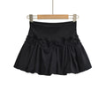 Lace Lantern Bud Mini Skirt For Women