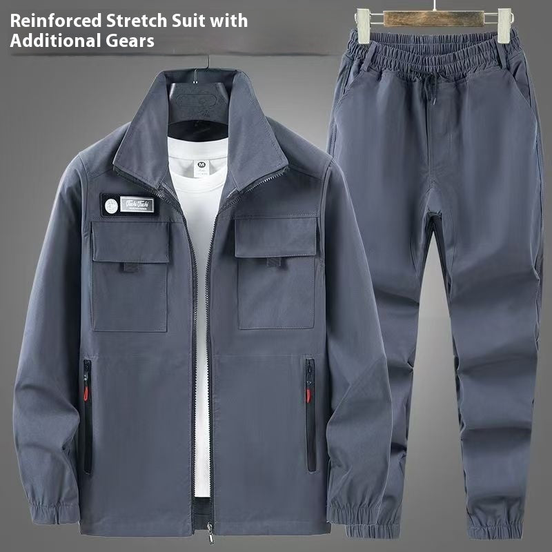 Workwear Men's Elastic Outdoor Leisure Suit Workwear Wear-resistant