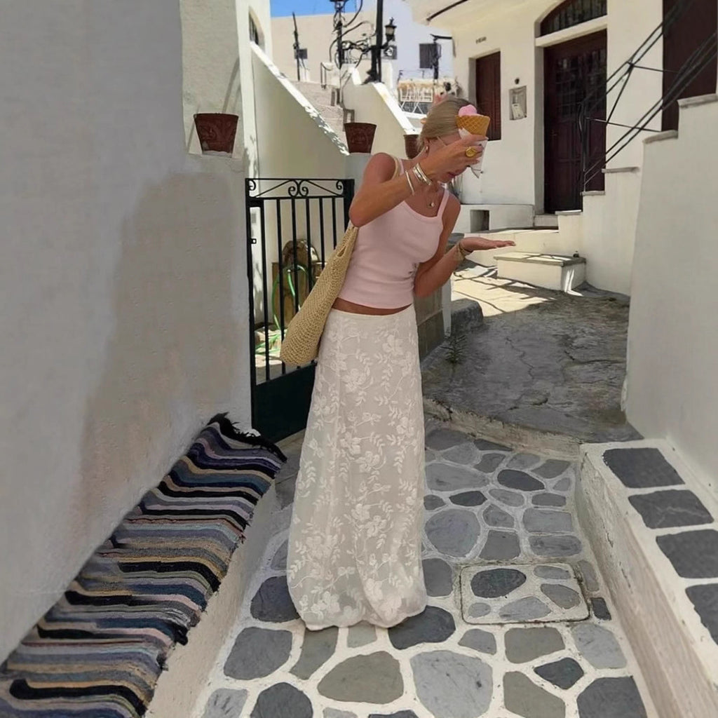 Sexy Low-rise Crochet Fashion Elegant Slim-fit Skirt