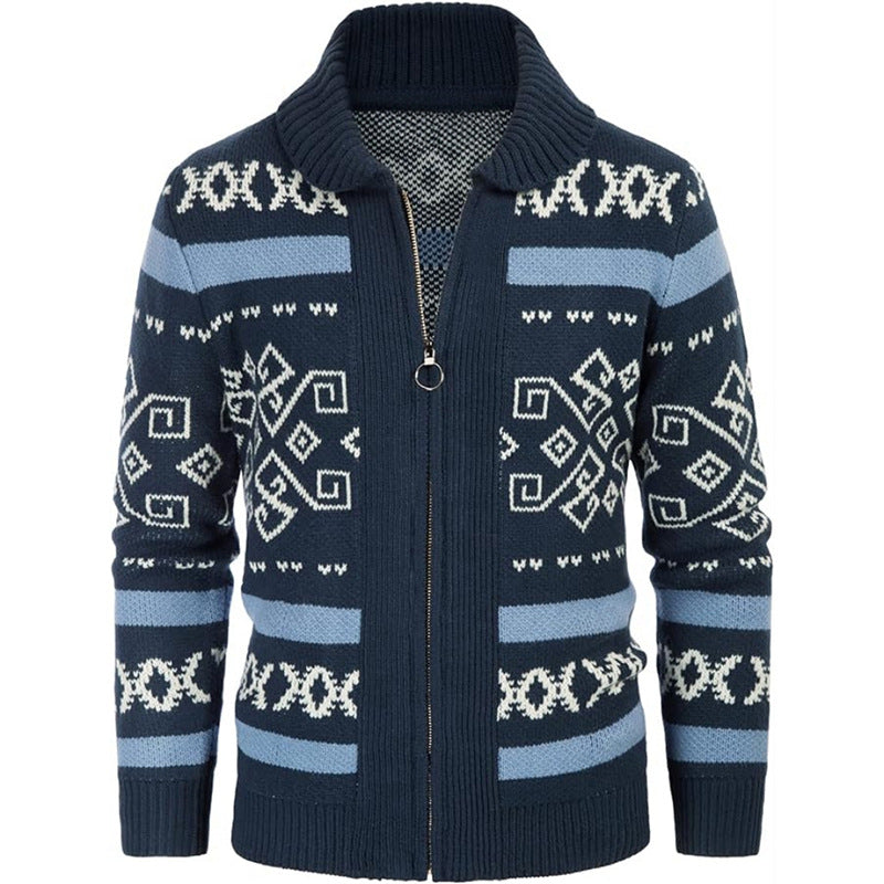 Slim-fit High-quality Men's Knit Cardigan