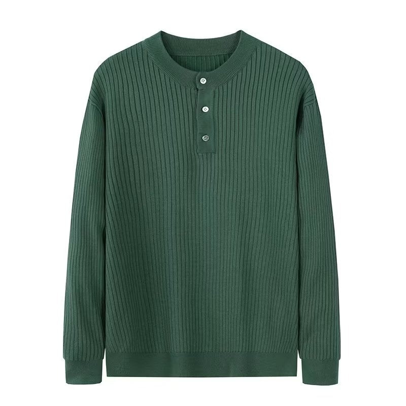 Sleek Preppy Business Mens Long Sleeve Sweater