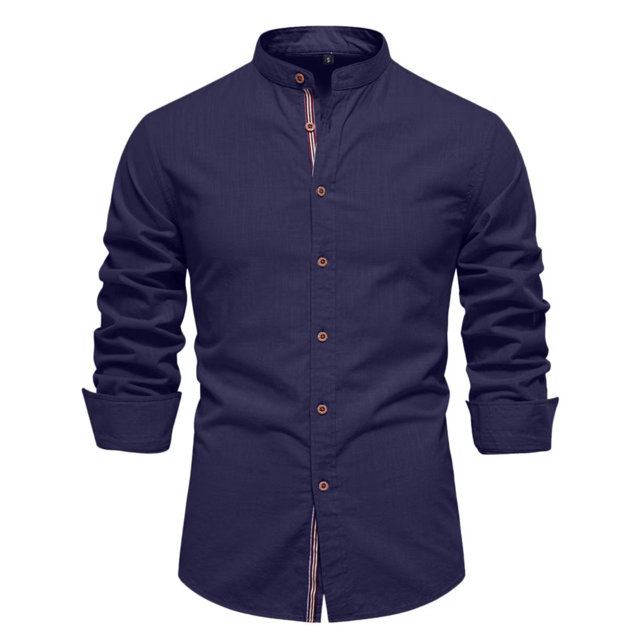 Men's Solid Color Long Sleeve Shirt