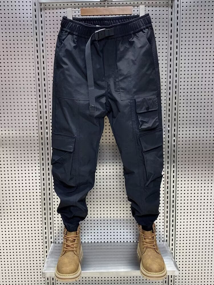 Wear-resistant Men's Multi-pocket Versatile Polyester Overalls