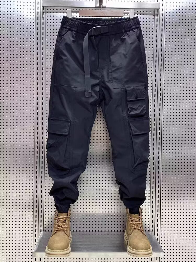 Wear-resistant Men's Multi-pocket Versatile Polyester Overalls