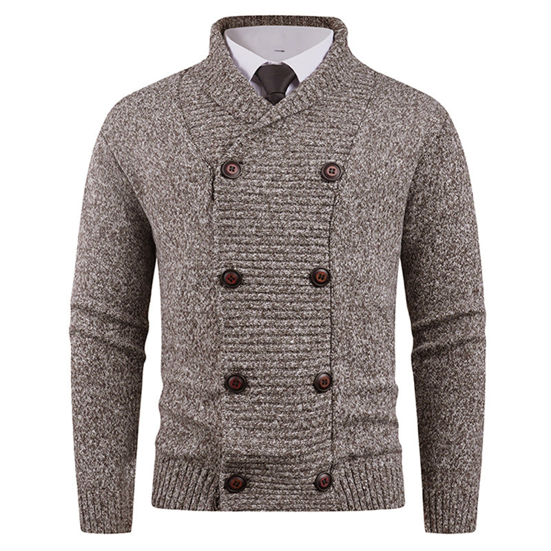 Stylish Casual Double-breasted Cardigan For Young People