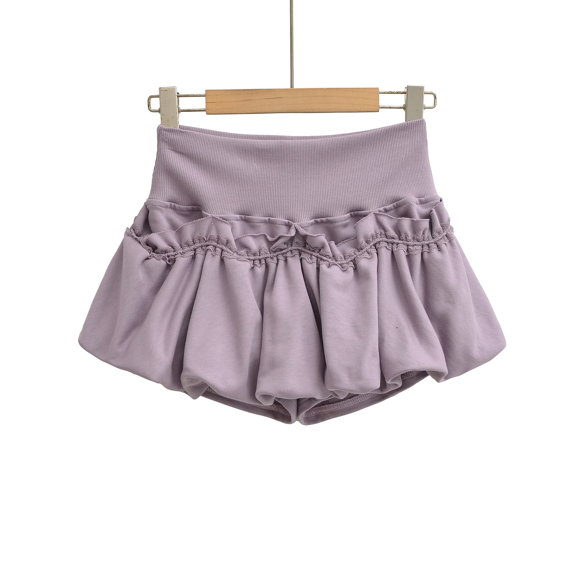 Lace Lantern Bud Mini Skirt For Women