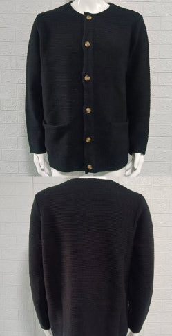 Knitted Cardigan Figure-flattering Long-sleeve Sweater