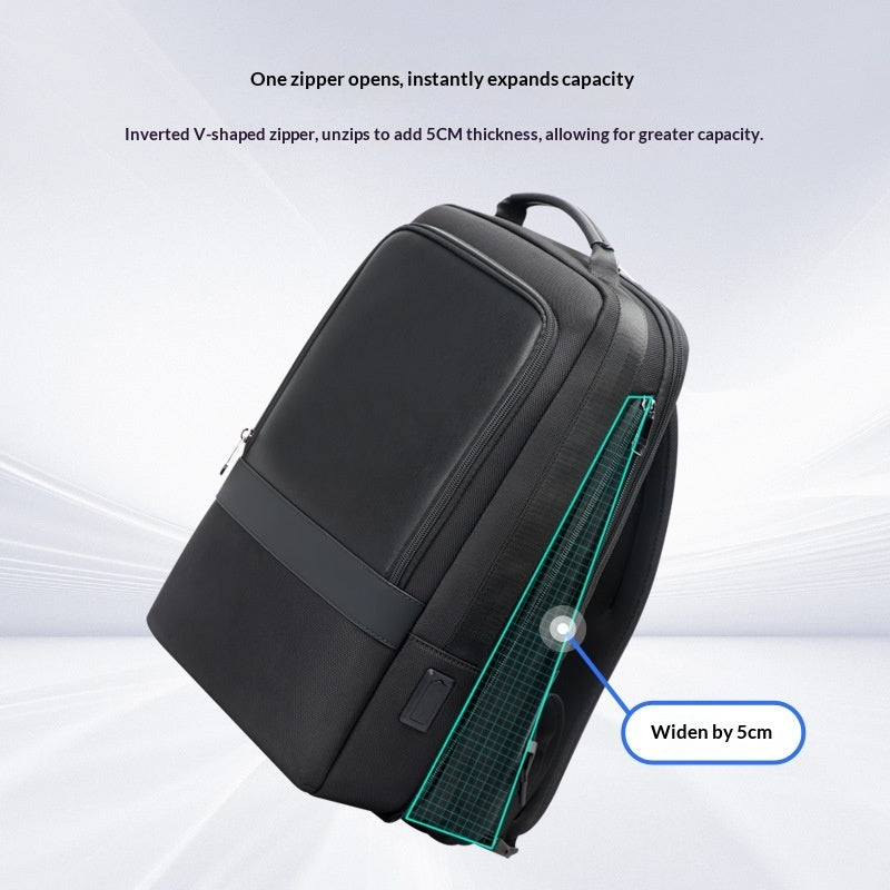 Men's Commuter Nylon Backpack With Large Capacity