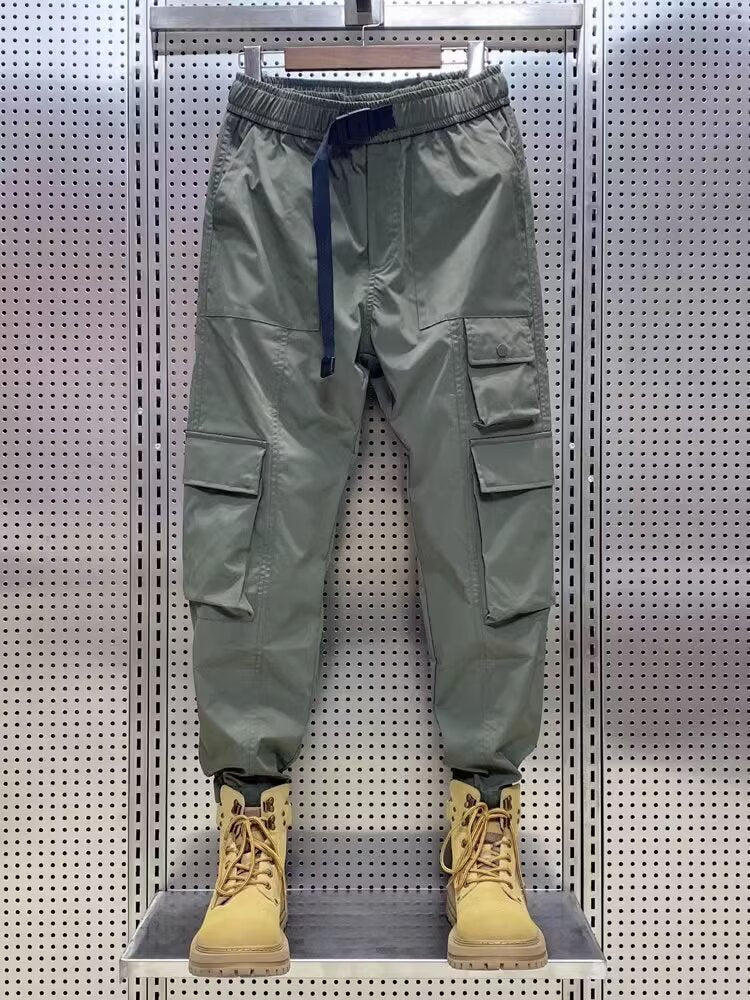 Wear-resistant Men's Multi-pocket Versatile Polyester Overalls