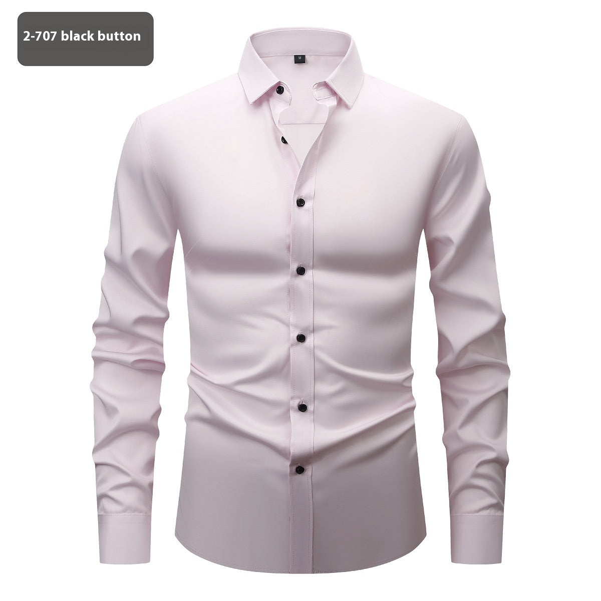 Fashion Personality Four-sided Stretch Shirt Men's Long Sleeve