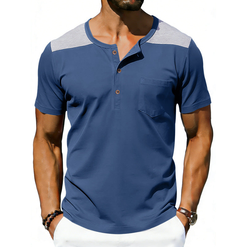 Mens Loose-fitting Breathable Short-sleeve T-shirt
