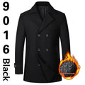 European Size Men's Fashion Double-breasted Lapel Wool Coat