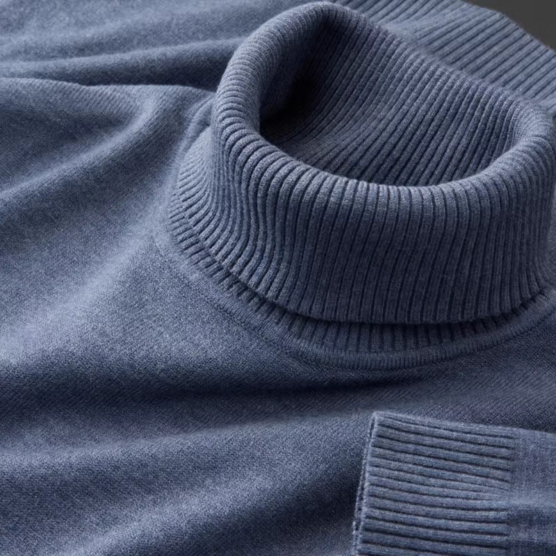 New Mens Soft Casual Warm Turtleneck Sweater