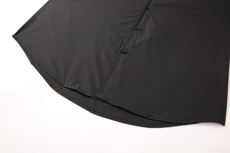 Teenage Men's Stand-up Collar Shirt