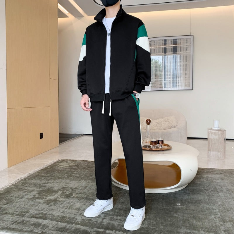 Men's Loose Fashion Casual Sport Cardigan Suit