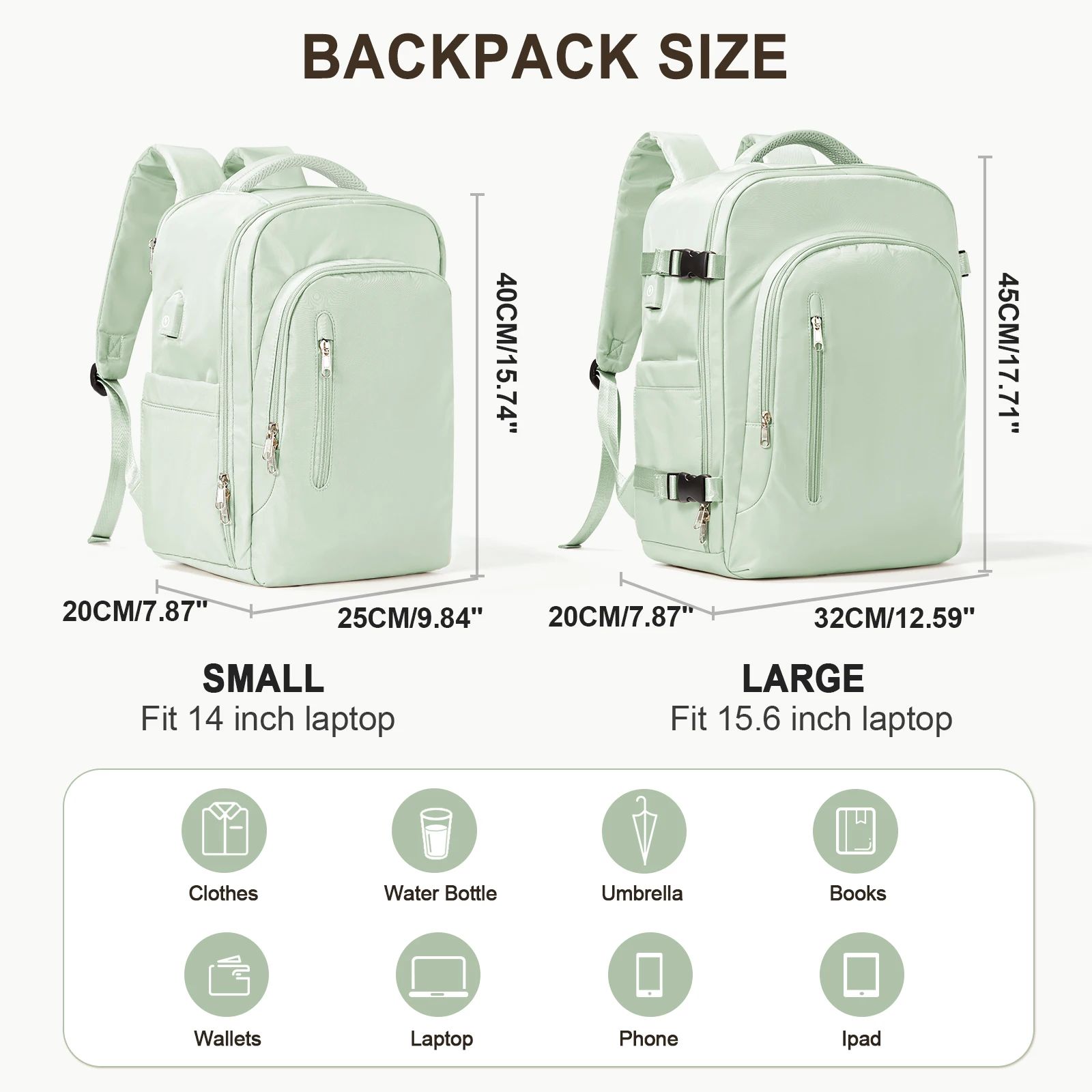 Laptop Bag Travel Backpack For Women Large Capacity Easyjet